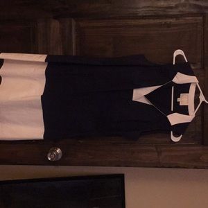 Navy and white dress -M